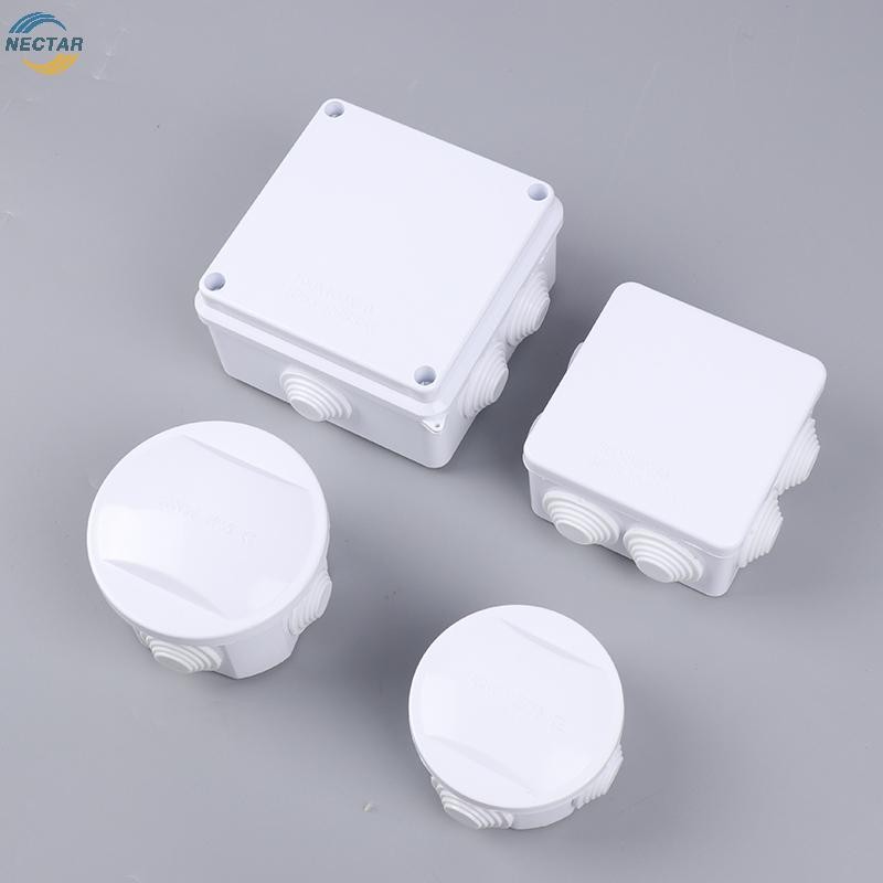 TAR สีขาวสายเชื่อมต่อสาขา DIY กันน้ํา IP65 Power Case กล่องแยกลวดในร่มกล่องควบคุมไฟฟ้า N