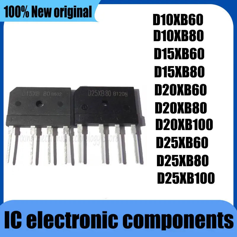 1-5PCS D10XB60 D25XB100 D25XB80 D10XB80 D15XB60 D25XB60 D20XB100 D20XB80 D20XB60 D15XB80 ทั่วไปสะพาน