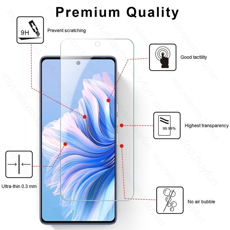 กระจกป้องกันโปร่งใสสําหรับ Samsung Galaxy S25FE S25 S24 S23 FE Ultra Plus S22Plus S25Ultra S25Edge 9H ป้องกันหน้าจอกระจกนิรภัยป้องกันฟิล์มแก้วฟิล์มด้านหน้าใส - รูปที่ 5