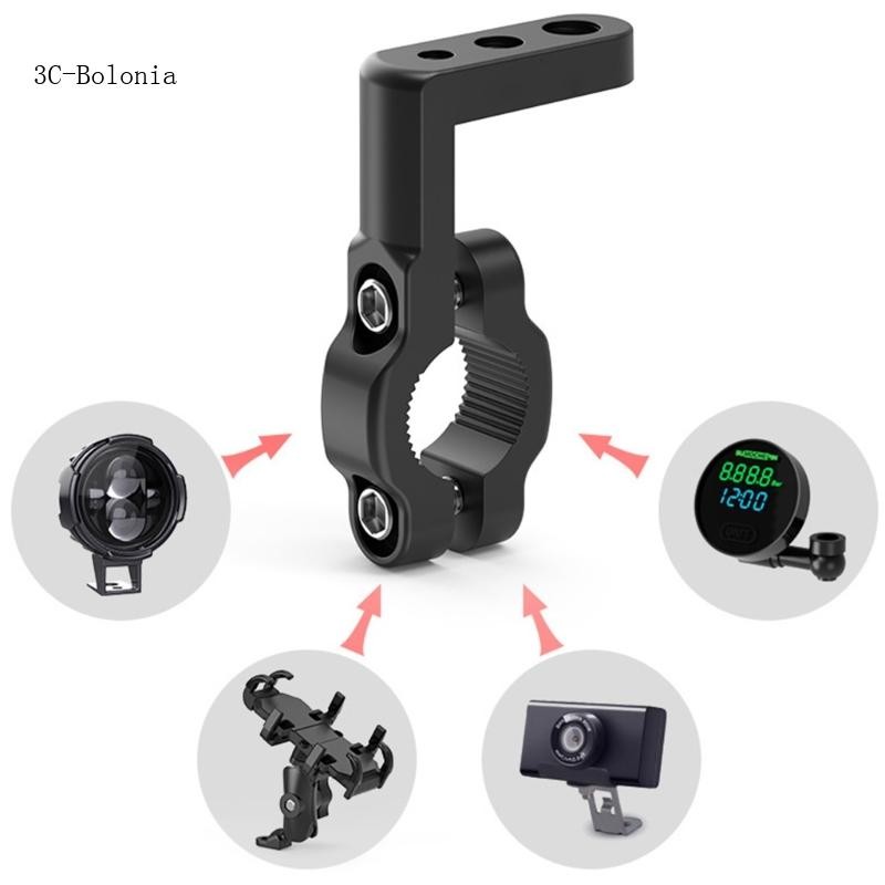 PC Extension Mount สําหรับแผนที่แสง Setup ความเสถียรที่แข็งแกร่งที่ยึดแฮนด์รถจักรยานยนต์สําหรับ Nigh
