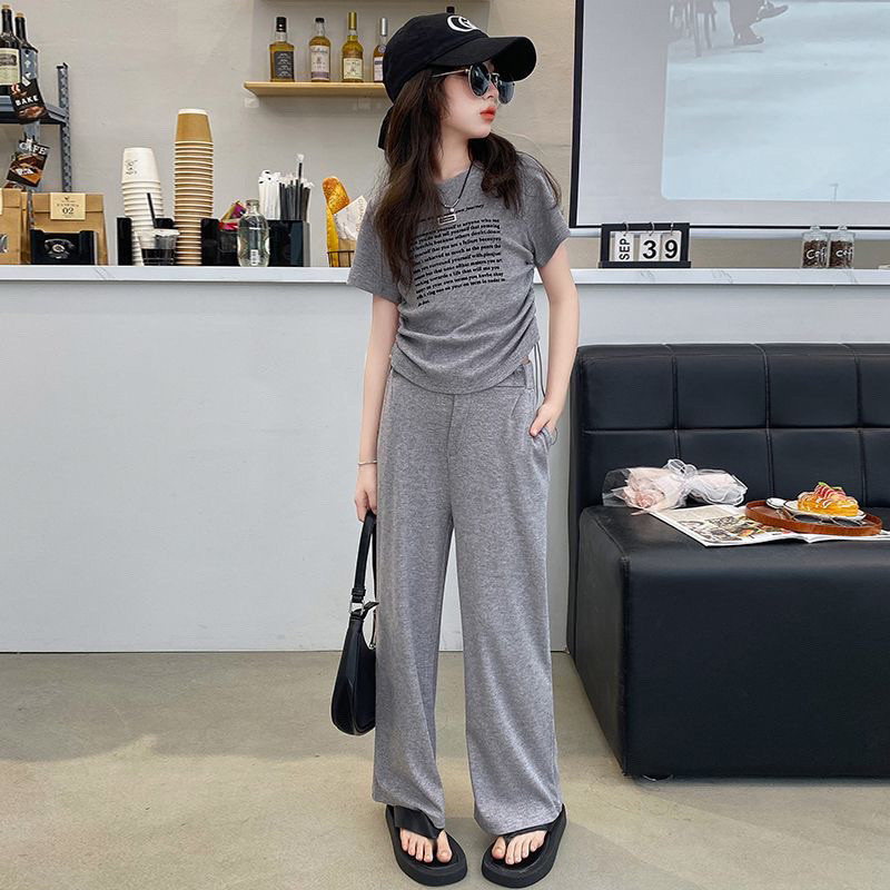 ชุดลำลอง Dorila หญิงแขนสั้น สำหรับเด็กอายุ 3-12 ปี แบบ 2 ชิ้น (เสื้อด้านบน + กางเกง) - รูปที่ 5