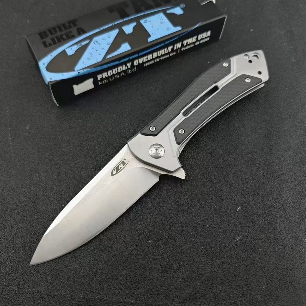 ZT0801 มีดพับ D2 EDC แบบพกพา ตั้งแคมป์เดินป่ากลางแจ้ง