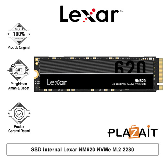Lexar NM620 SSD ภายใน NVMe M.2 2280 - 256GB