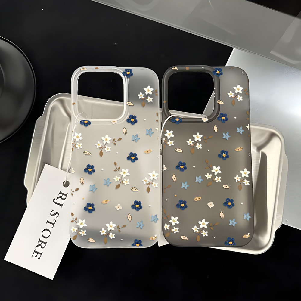 INS Case เคส iPhone 17 Air 13 11 16 15 14 12 Pro Max เคสไอโฟน11 15 Plus เคสไอโฟน 13 Flowers โทรศัพท์มือถือนิ่ม แบบใส