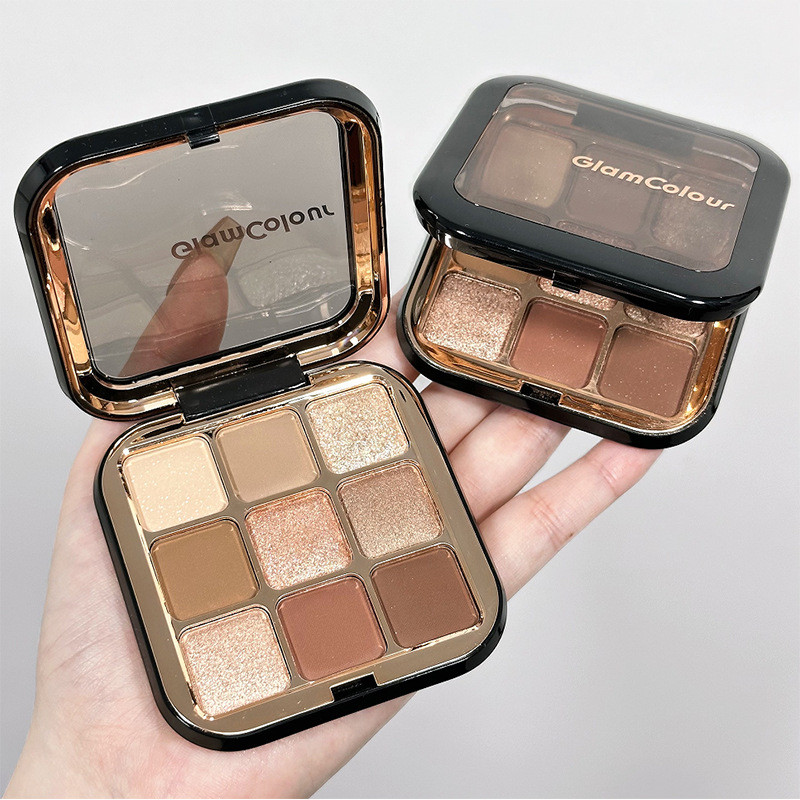 พาเลทตา odbo พาเลทตา Magic Color Seattle Eyeshadow Palette Nine Color Eyeshadow Cold Brown Earth Col