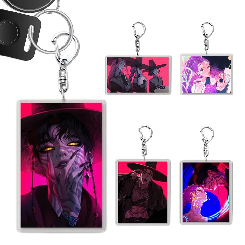 Kpop Demon Hunter Keychian สําหรับกระเป๋า Kpop Photocard ผู้ถือ/อัลบั้มรูปอุปกรณ์เสริม Idol Kpop สิ่