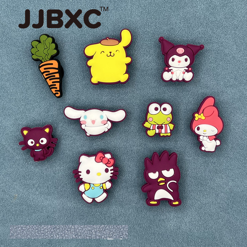 JJBXC ตัวติดรองเท้า charm ลายการ์ตูนคาแรกเตอร์น่ารัก สไตล์ DIY สีสันสดใส สำหรับตกแต่งรองเท้าแฟชั่น ทุกเพศทุกวัย อุปกรณ์ตกแต่งรองเท้า