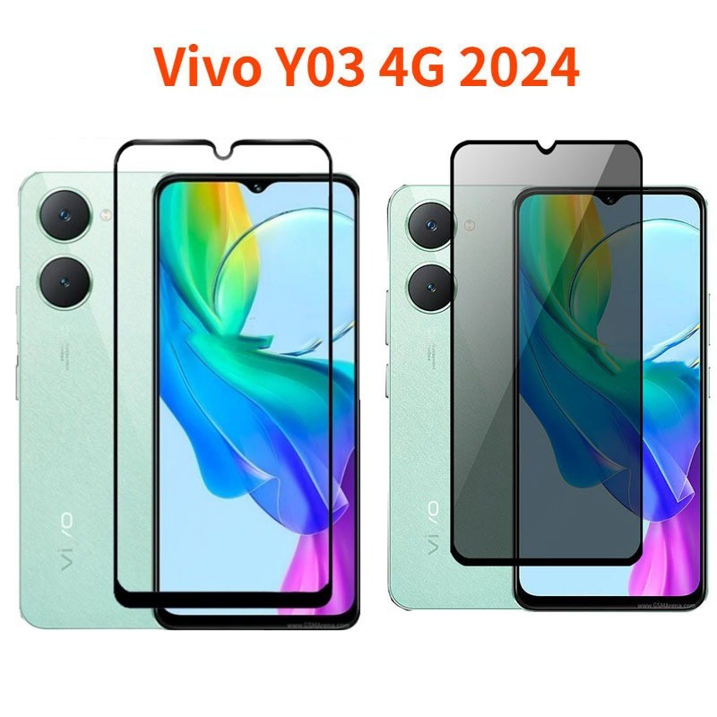 ฟิล์มกระจกนิรภัยกันรอยหน้าจอ สําหรับ Vivo Y18 Y03 Y27s Y27 Y17s Y02t Y02a Y02s Y02 Y01 Y16 ฟิล์มใส ฟ