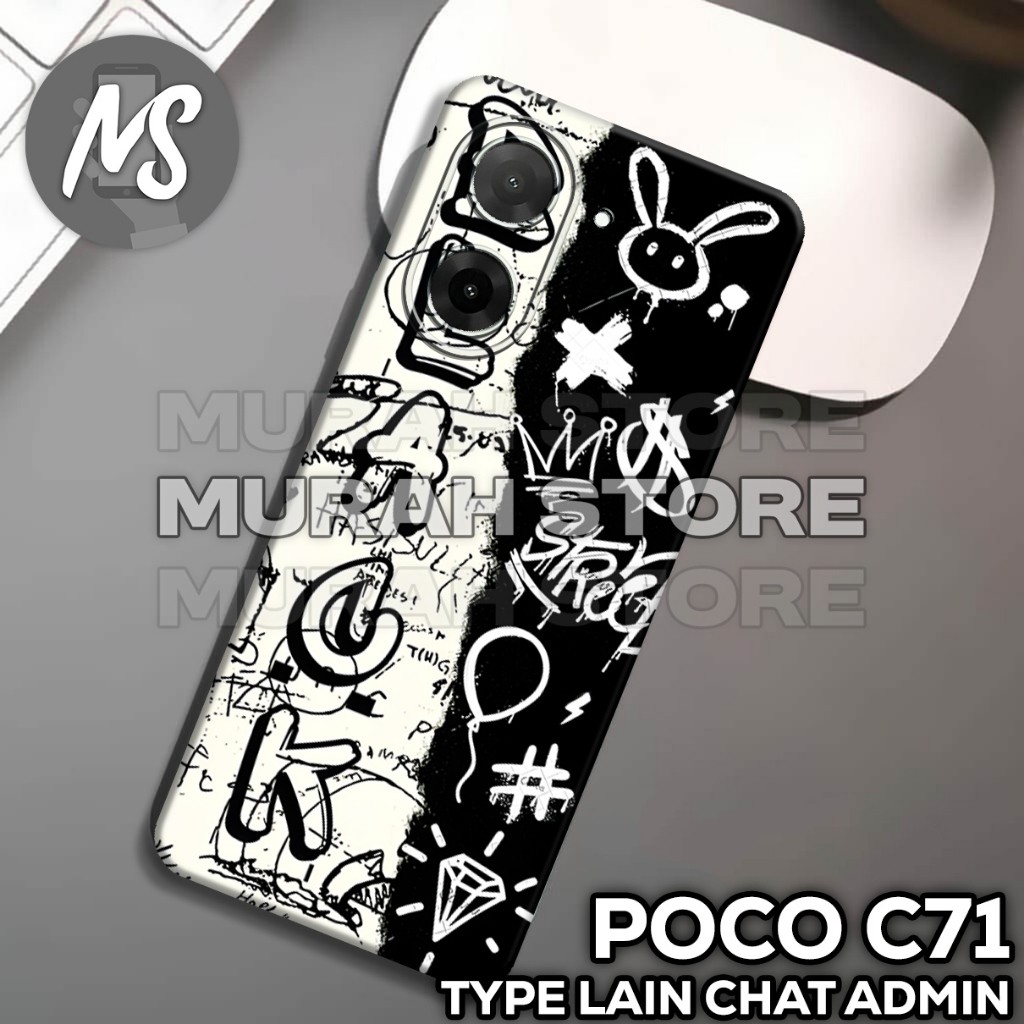 ยาง POCO C71 Softcase /MS33 / COWOK motif / เคส POCO C71 / เคส POCO C71 / ซิลิโคน