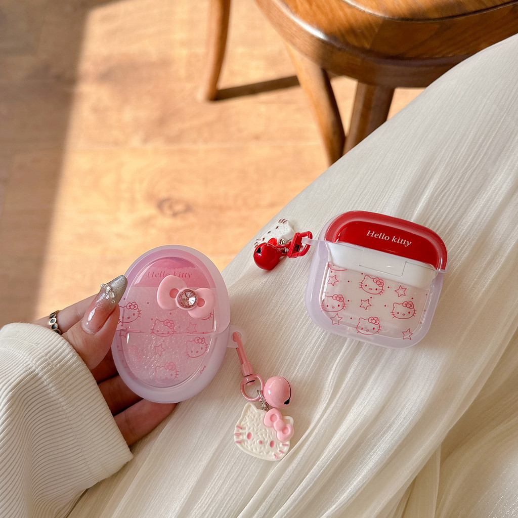 สําหรับHUAWEI FreeBuds 4 5 6 7 i 4E SE PRO 3 2 + FreeClip Hello Kitty Cat Soft Tpuกรณีฝาครอบป้องกัน ราคา ถูกที่สุด ดีลบีเคเค แกลเลอรีภาพที่ 7