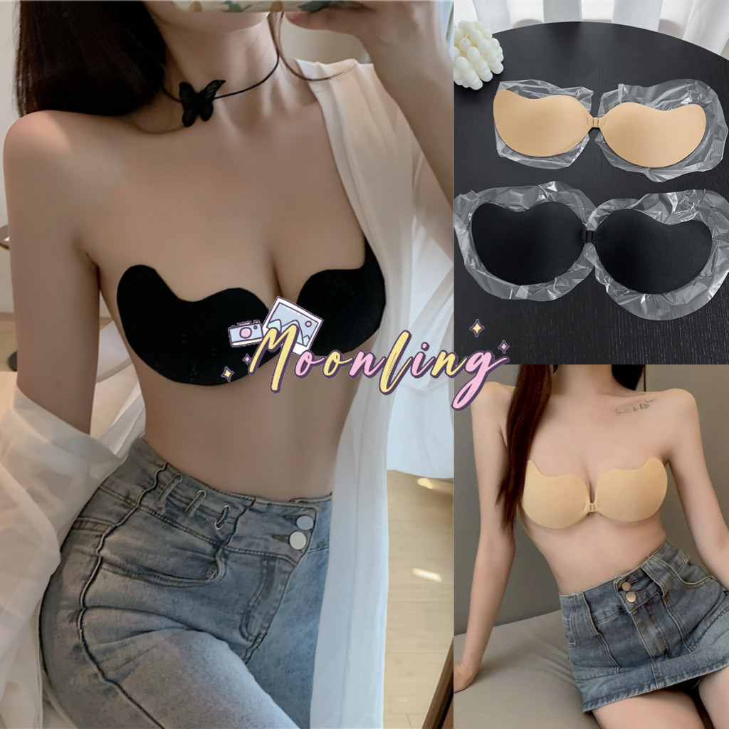 🌜Moonling🌛พร้อมส่งจากไทย บราปีกนก A/B/C/D มีไซส์ขนาดให้เลือกเกาหลี แผ่นแปะนม ใส่สบาย *CUP*