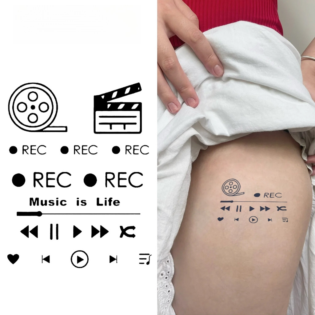 สติกเกอร์รอยสักชั่วคราว.Magic Water-resistant Tattoo Stickers ใช้งานได้นาน 15 วัน เหมาะสำหรับสวมใส่ทุกวัน