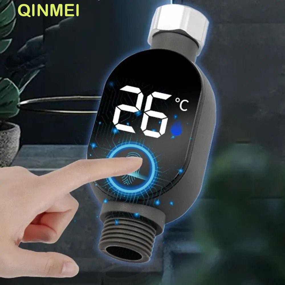 ฉินเหม่ย เครื่องวัดอุณหภูมิน้ํา,สแตนเลสกันน้ําจอแสดงผล นํา เครื่องวัดอุณหภูมิ,อัจฉริยะวัดตัวบ่งชี้เครื่องมือสัมผัสควบคุม นํา อาบน้ําเครื่องวัดอุณหภูมิน้ําบ้านห