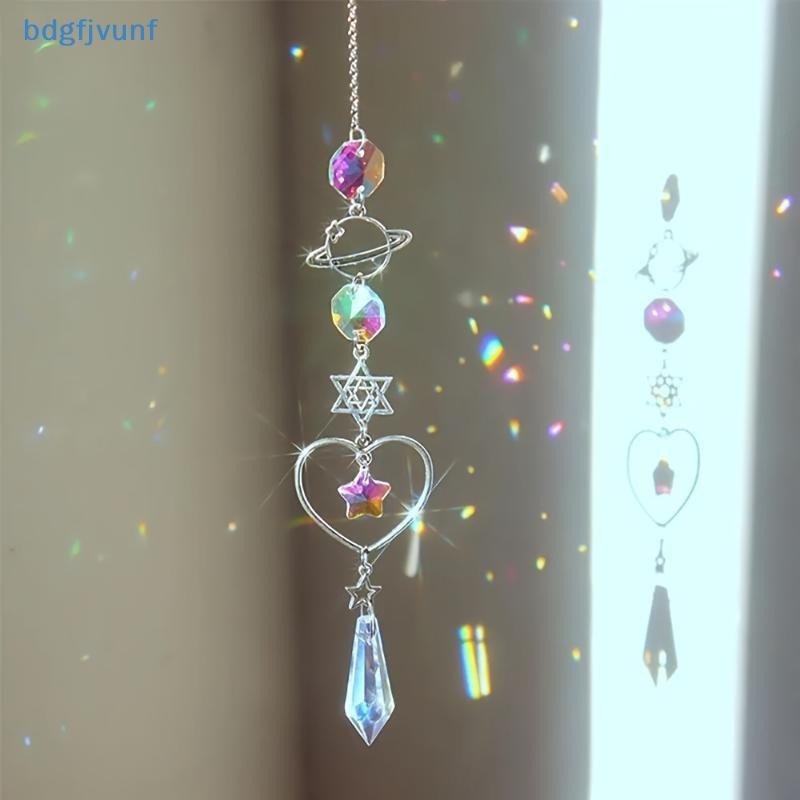 BDGF คริสตัลกระดิ่งลม Rainbow Maker Sun Catcher Dream Catcher จี้บ้านสวน Decor Wind Chime, วันหยุด, เทศกาล, ตกแต่งบ้าน, TH - รูปที่ 6