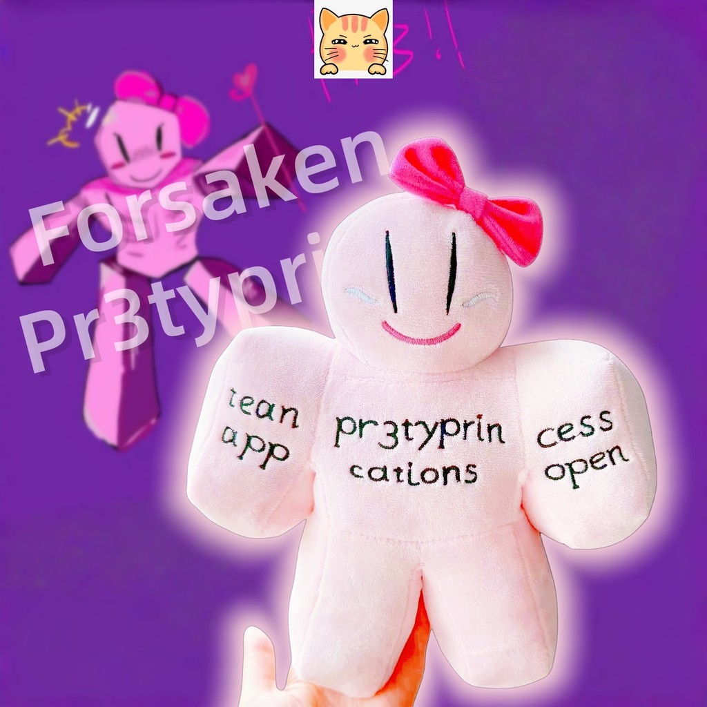 BCT✨ตุ๊กตา Forsaken Roblox✨ใหม่ Forsaken Pr3typrince ของเล่นตุ๊กตาสนุก Roblox สองทาง Forsaken Plushi