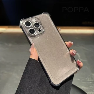 กลิตเตอร์ เคสโทรศัพท์ For iPhone 16 11 12 pro max Case iPhone 13 14 15 pro max 12 13 pro max 15 16 PLUS ป้องกันการตกทั้ง