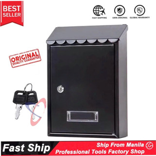 New Iron Mailbox Garden Supplies House hanging Post Mail Box Lockable with Key Letter Box Lockset Wa