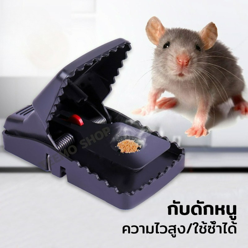 กับดักหนู ไม่ต้องใช้สารเคมี คลิปกับดัก ดักหนูนา อุปกรณ์ดักหนู ใช้ซ้ำได้ ความไวสูง mouse traps