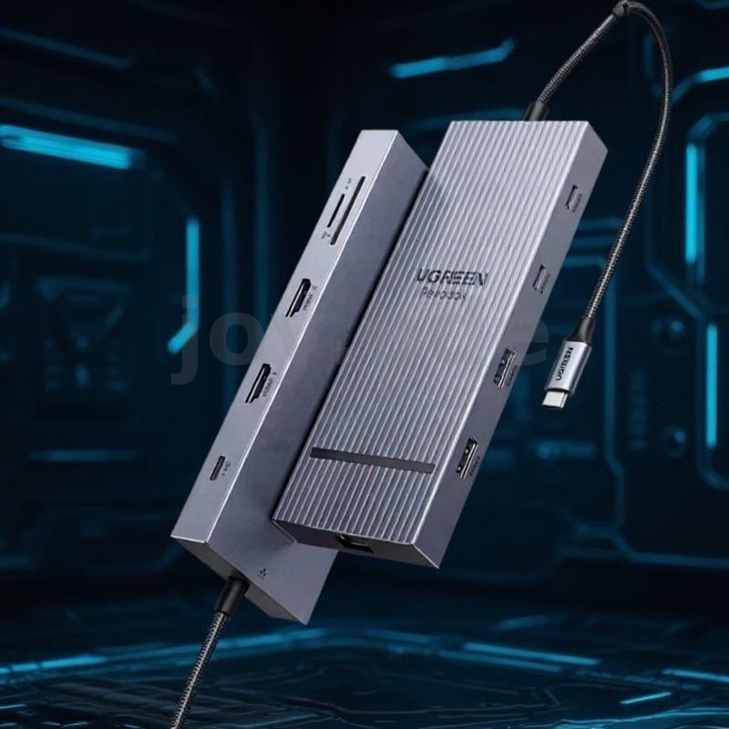 UGREEN CM866 10 in 1 USB C Hub 100W PD 4K60Hz 0HDMI พอร์ต USB ความเร็วสูง SD TF Card Reader สําหรับแ