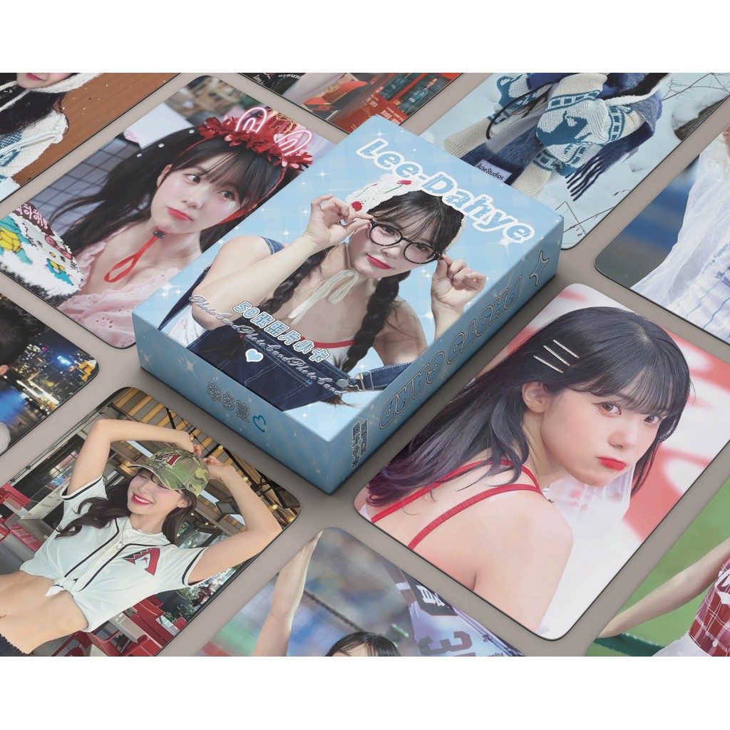 50 ชิ้นเกาหลีเชียร์ลีดเดอร์ทีมเลเซอร์ Lomo การ์ด Ahn JiHyun Lee DaHye โฮโลแกรมโปสการ์ด Lee Ayoung Le