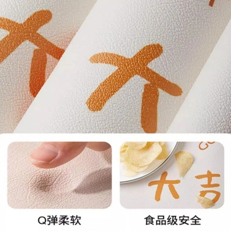 Retro Simple Grid ผ้าปูโต๊ะหนังทรงกลมตกแต่งบ้านกันน้ําเดสก์ท็อปทนต่อการสึกหรอแผ่นป้องกัน Uniersal - รูปที่ 2