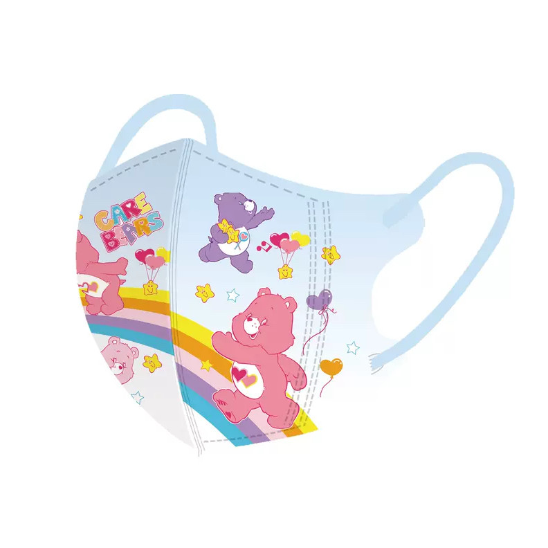 หน้ากากอนามัยสำหรับเด็ก อายุ 3-12 ปี แพ็ค 50 ชิ้น ออกแบบการ์ตูนหมี ใช้แล้วทิ้ง - รูปที่ 2