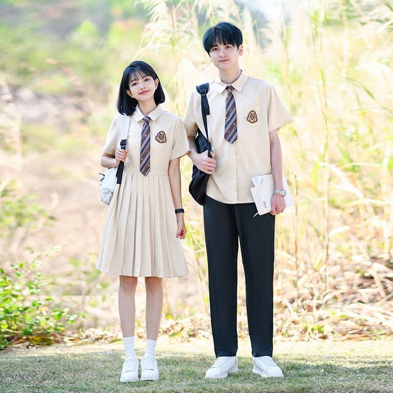 高中生夏季运动会演出服校服jk初中生班服毕业英伦合唱套装小学院High school students' summer sports performance uniforms and school u