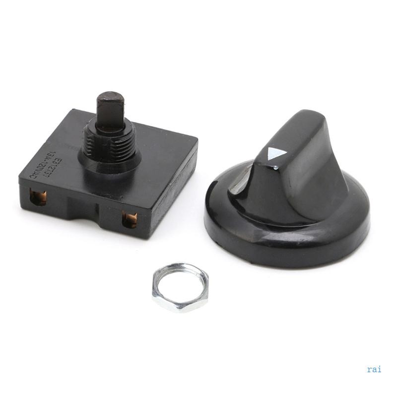 Rai 4-Position 3-Speed Fan Selector สวิตช์แบบหมุนผู้ว่าราชการพร้อมลูกบิด 13AMP 120V-250V