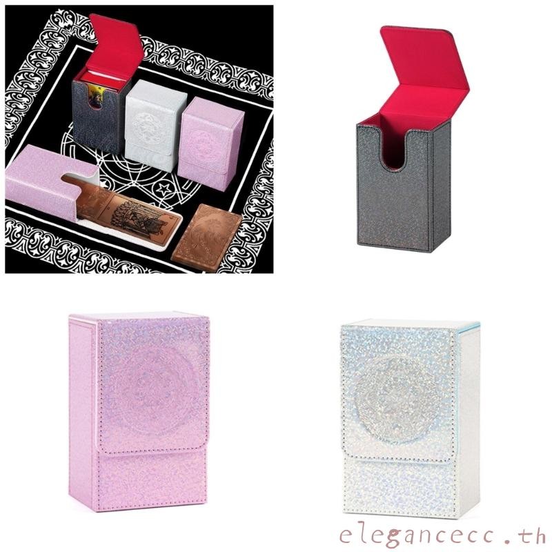 ELEGAN PU หนังไพ่ทาโรต์กล่อง Divination Storage Case เล่นการ์ดคอนเทนเนอร์กระเป๋า