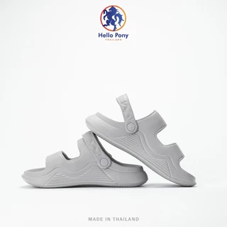 Hello Pony รุ่น MHM4010 รองเท้าแตะรัดส้น ทรงมินิมอล เปิดปลายเท้า รองเท้าแบบสวม สายคาดคู่ แฟชั่น พื้นนุ่ม กันลื่น EVA