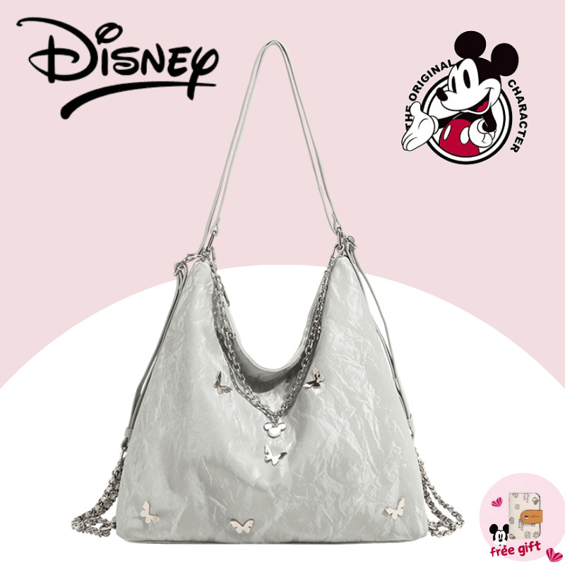 Disney Mickey Series กระเป๋าเม신เนอร์ สำหรับสุภาพสตรี สไตล์เกาหลี อินเทรนด์ ขนาดใหญ่