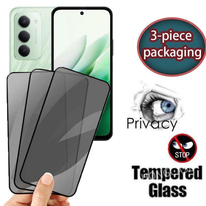 3 ชิ้นป้องกันหน้าจอสําหรับ Xiaomi Redmi 15 15C C 4G 5G 2025 Anti-Spy Full Cover บรรจุภัณฑ์ส่วนตัวกระจกนิรภัย Anti Peek ฟิล์มป้องกัน 9H ความแข็ง