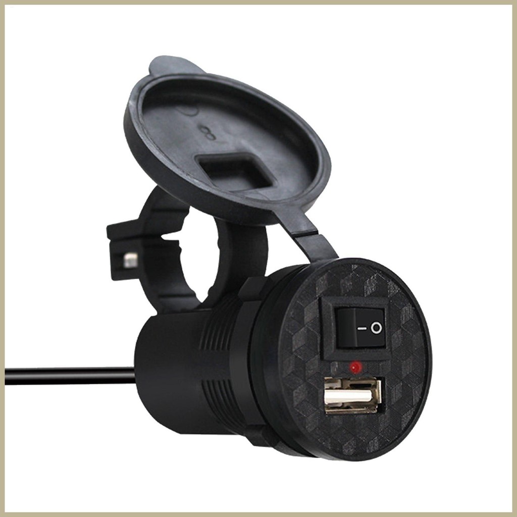 USB ที่ชาร์จโทรศัพท์สําหรับรถจักรยานยนต์ USB Phone Fast Charger เครื่องมือดัดแปลงการชาร์จอย่างรวดเร็