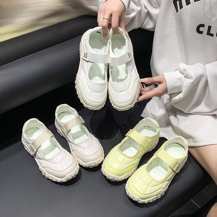 Loafer มารีเจินแบบใหม่ ดีไซน์ breathable และ anti-slip สายวีลโคร พื้นรองเท้าหนา ใส่สบาย เหมาะสำหรับนักเรียนและกิจกรรมกลางแจ้ง - รูปที่ 7