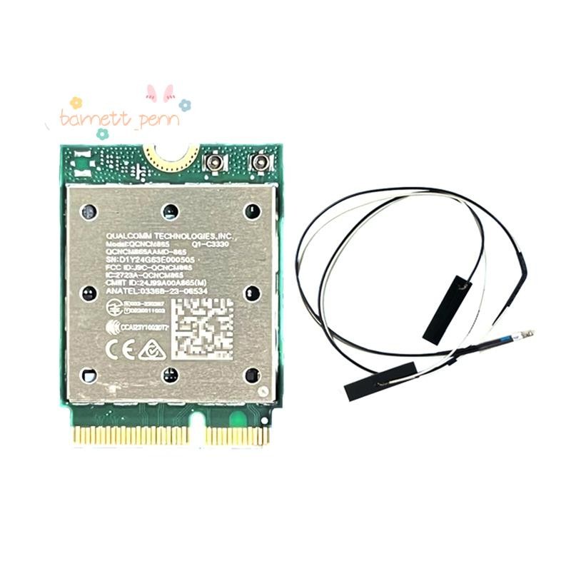 WiFi7 Tri Band QCNCM865 5.4 การ์ด WiFi ไร้สาย WiFi7 QCNCM865 ไร้สาย 2.4Gbps Tri Band 2.4G/5G/6Ghz เค