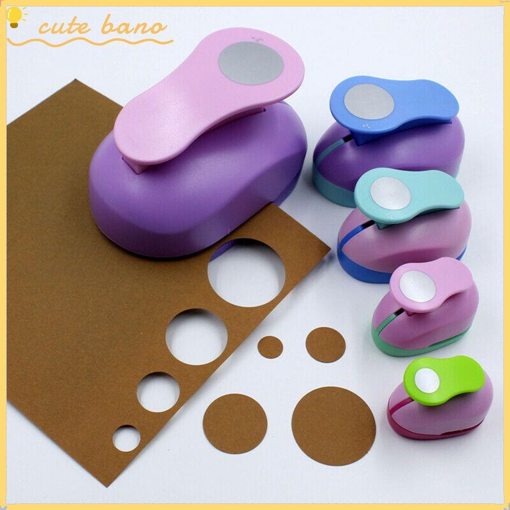 BANO 9 มม.16 มม.25 มม.สีสุ่มรอบ Hole Punch Scrapbooking DIY สะดวกลายนูน