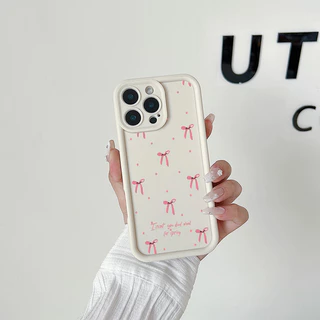 จัดส่งจากประเทศไทย โบว์จุดสีชมพูเต็มจอ for OPPO A7 A5s A12 A11K F11 Pro A3s A12E