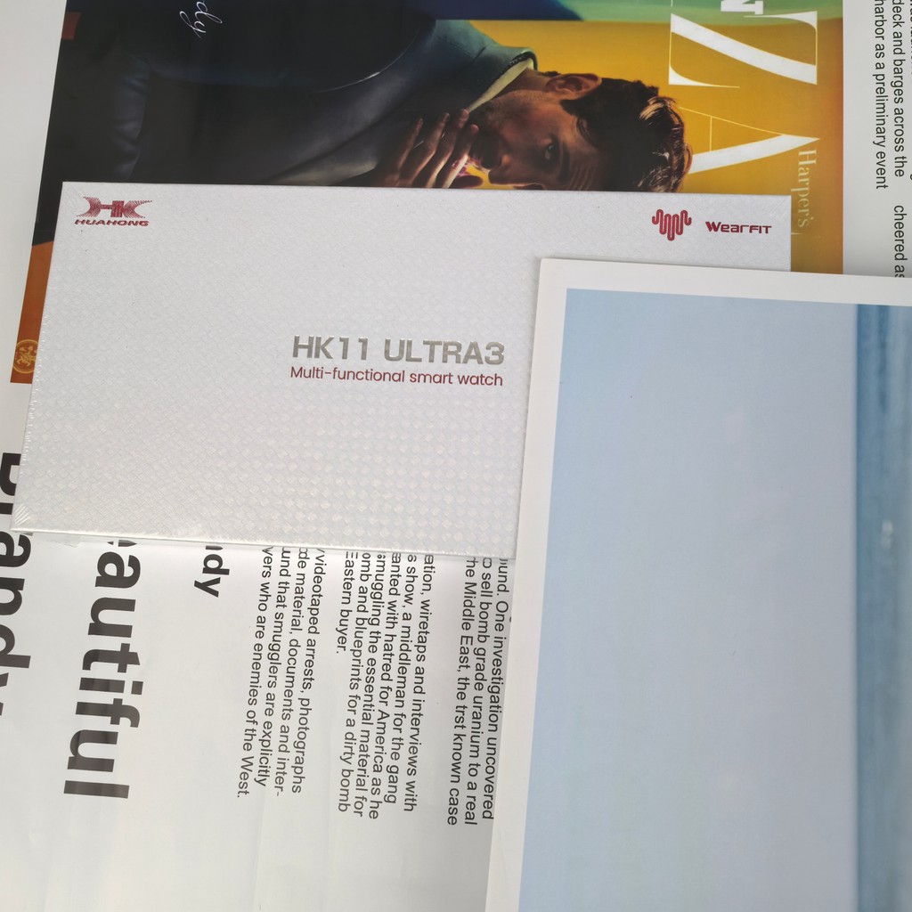 HK11 Ultra 3 AMOLED สมาร์ทวอท์ชบลูทูธแชร์เครือข่ายผู้ชายเพลงท้องถิ่น AI หุ่นยนต์ Smartwatch 2GB Call