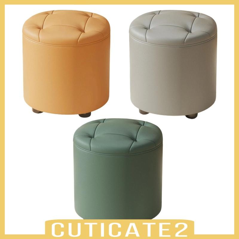 [Cuticate2] Round Small Foot Stool Pouf Foot Rest Ottoman Kids Seat Ottoman Step Stool Seat Chair St