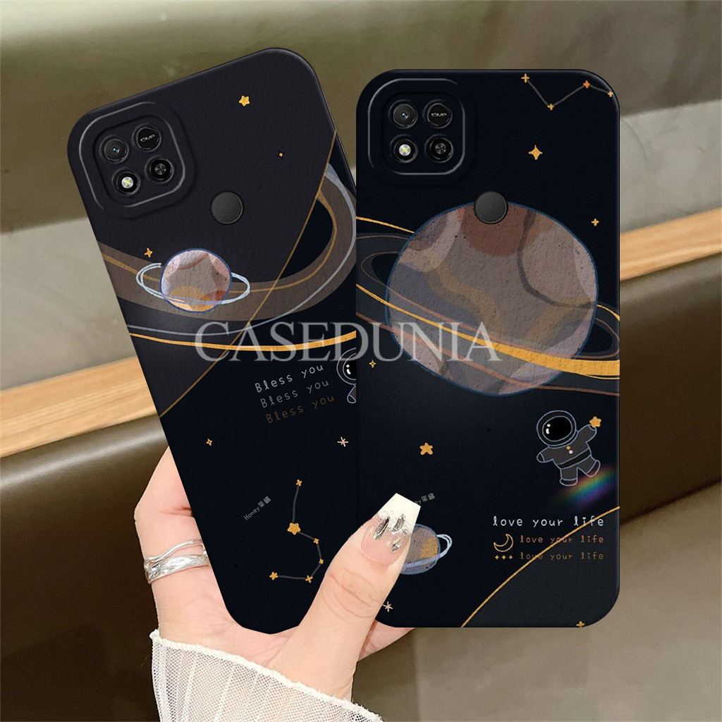 Xiaomi Redmi 9c / 10a / 10c / Poco C40 Bumper - Tpu - Pl4net Motif - Softcase - ตัวป้องกัน