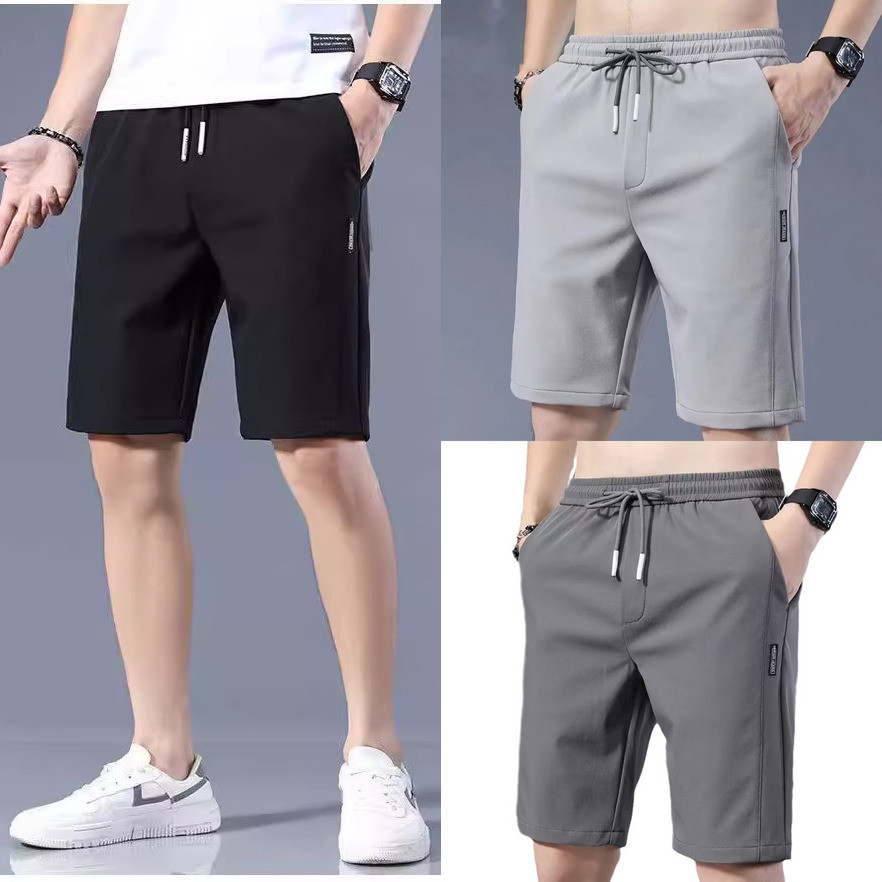 LEO.MAN  กางเกงขาสั้น กางเกงขาสั้นลำลอง แห้งเร็ว  เอวยางยืด รุ่น MK227