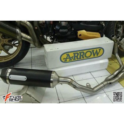 ท่อ Arrow full Racetech Dark carbon