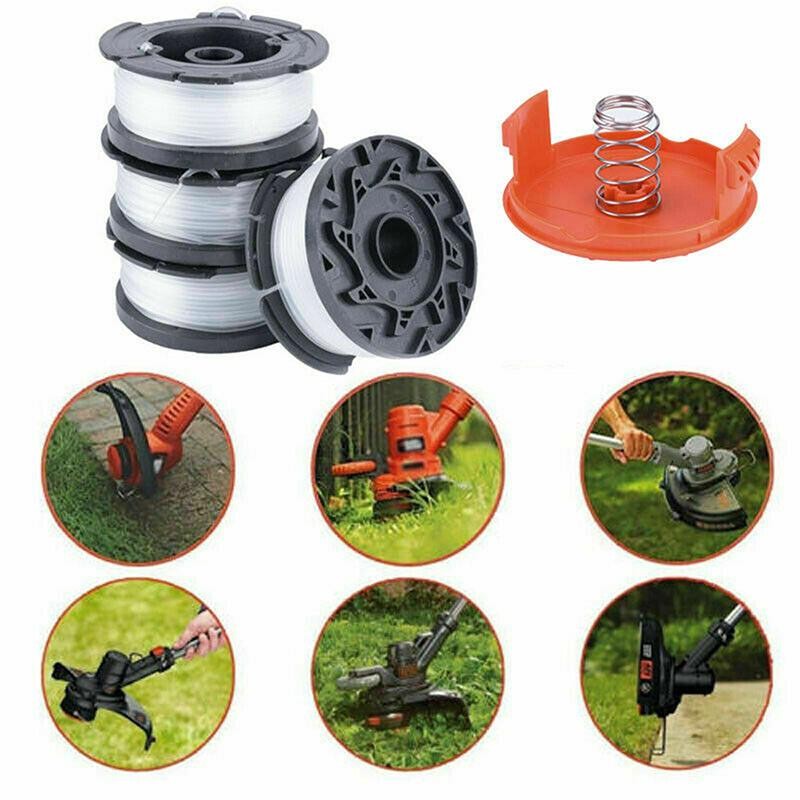 &BEST & 4 ชิ้นหญ้า String Trimmer Spool Line Cap พร้อมเครื่องตัดหญ้าฤดูใบไม้ผลิสําหรับส่วนใหญ่ AF-10