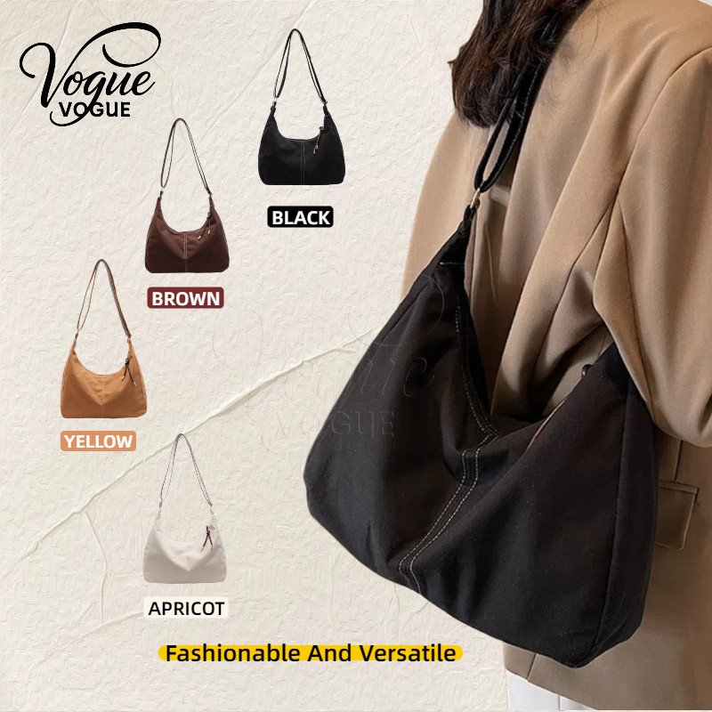 Vogue🌟พร้อมส่ง🌟กระเป๋าแฟชั่นผู้หญิง กระเป๋าสะพายข้างสไตล์เกาหลี ย้อนยุคสบาย ๆ (KP-3)