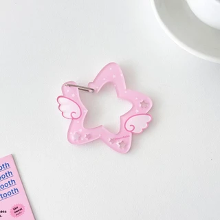 Angel Star Mountain Climbing Hook จี้อะคริลิคสไตล์เกาหลีพวงกุญแจบรรเทาอาการปวดหัวเข็มขัดกระเป๋าแขวนหัวเข็มขัดตกแต่ง
