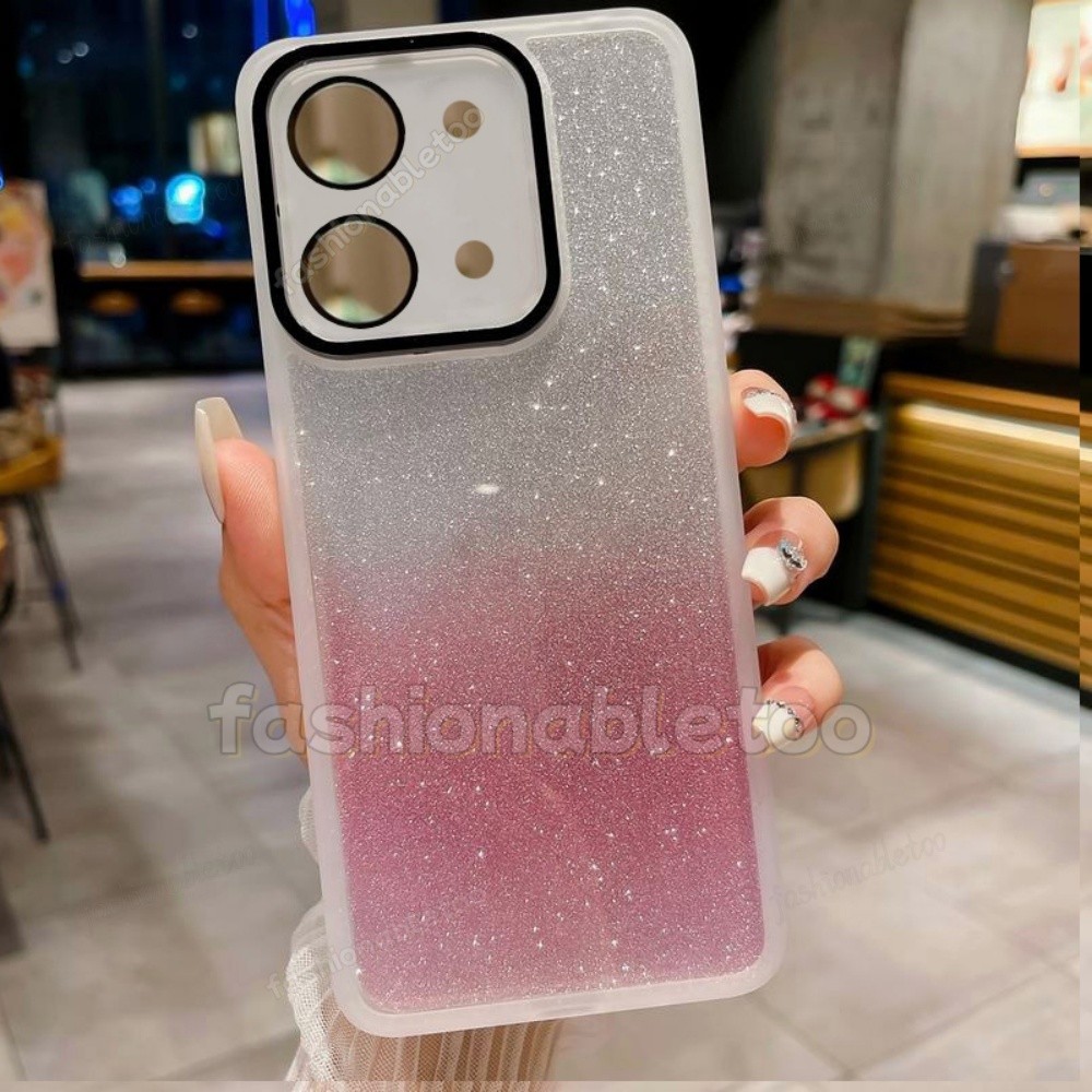 สําหรับRedmi15 5GสําหรับRedmi 15 C 15C Redmi15 C Redmi15C 2025 เคสโทรศัพท์ซิลิโคนฟอยล์Bling Glitterใ