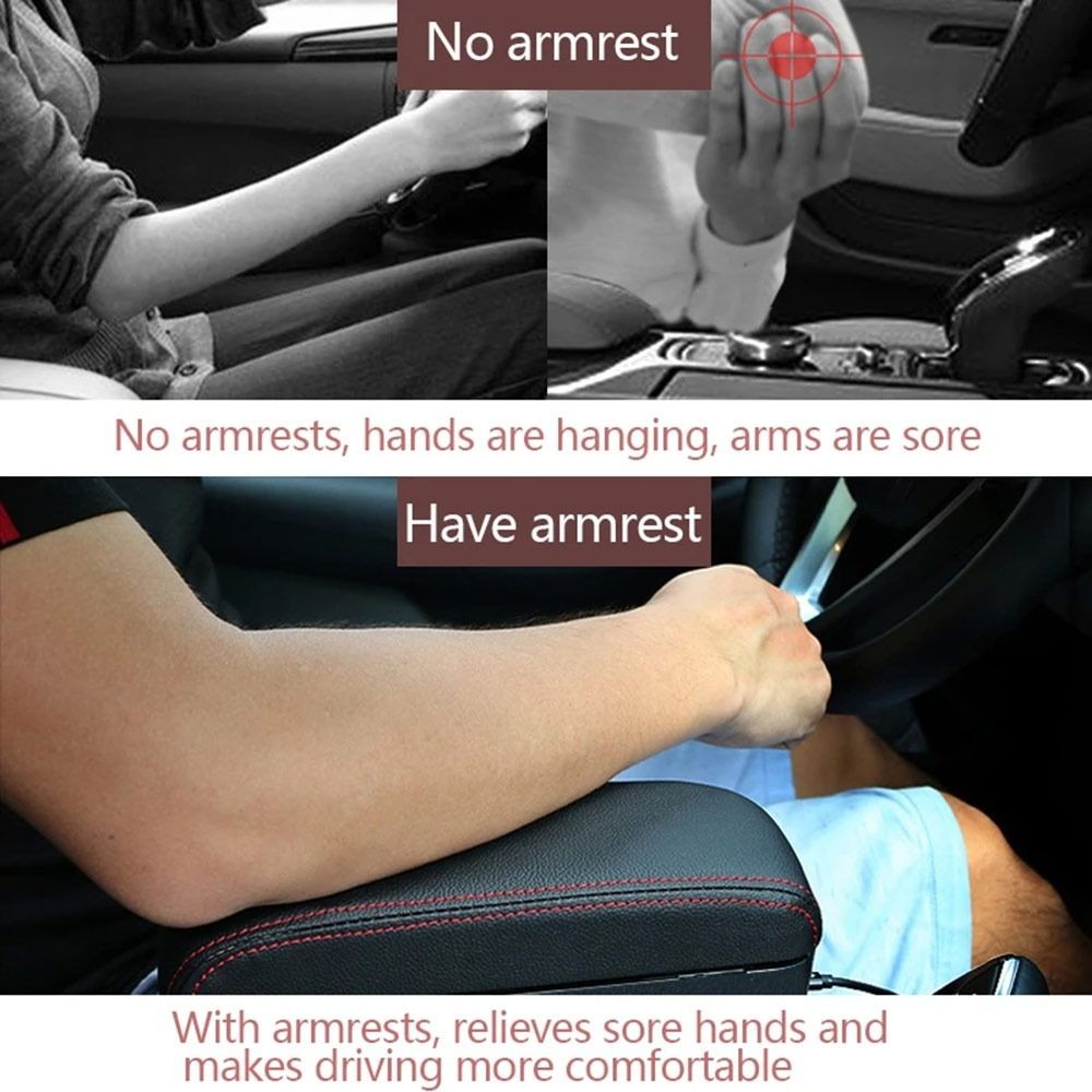 กล่องที่วางแขนในรถยนต์ DYNA, Universal Liftable Car Seat Gap Organizer, Adjustable Space Saving Arm Rest Box Car Interior ราคา ถูกที่สุด ดีลบีเคเค แกลเลอรีภาพที่ 7