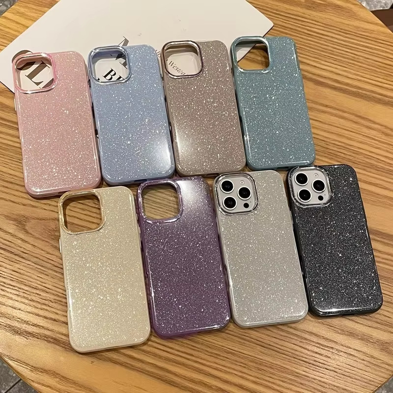 ✅COD✅Case For เคส OPPO A5 Pro A3X A60 A79 A15 A16 A18 A58 A38 A5S A57 A74 A77S A56 A3 A9 A5 2020 5G เคสนิ่มแบบกลิตเตอร์
