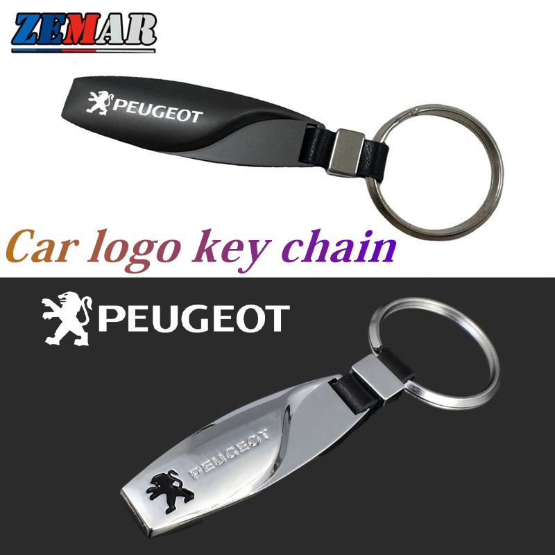 Peugeot พวงกุญแจรถยนต์ ปลอกกุญแจรถยนต์ คลิปกุญแจรถจักรยานยนต์ for Peugeot 206 208 207 307 308 2008 3