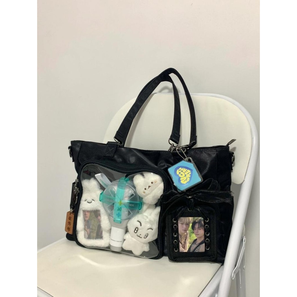 ขายร้อน!F & X Pain Bag ญี่ปุ่นขนาดใหญ่-ความจุปวดกระเป๋า Niche Design ไนลอนแบบพกพา Tote กระเป๋านักเรียน Class Commuter All-Match Messenger กระเป๋าอินเทรนด์